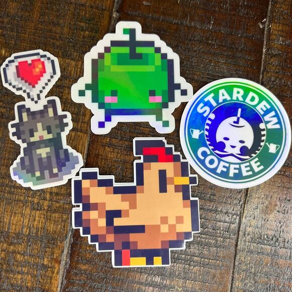 Stardew Valley Sticker Pack, Junimo, Stardew Coffee, Stardew Chickens - Picture 8 of 8